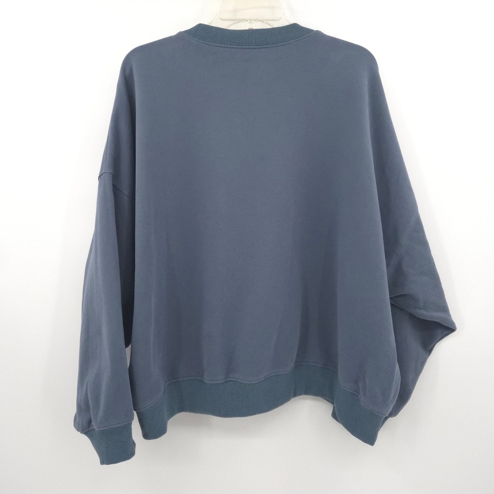 Natural Life Grateful Sweatshirt Womens XL Blue Embroidered Thanksgiving Fall - Picture 6 of 6